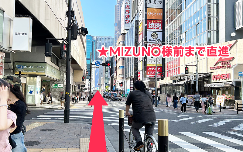 JR大阪駅御堂筋口からの道順６